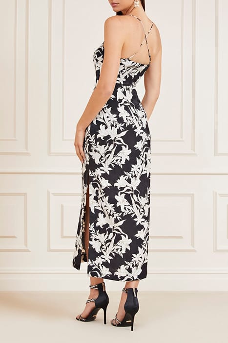 MARCIANO BY GUESS SUNBURST BLACK DRESS SUNBURST BLACK PRINT 6