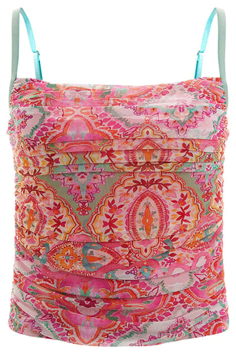 MARCIANO BY GUESS TALITHA MESH TOP TILE PRINT 4