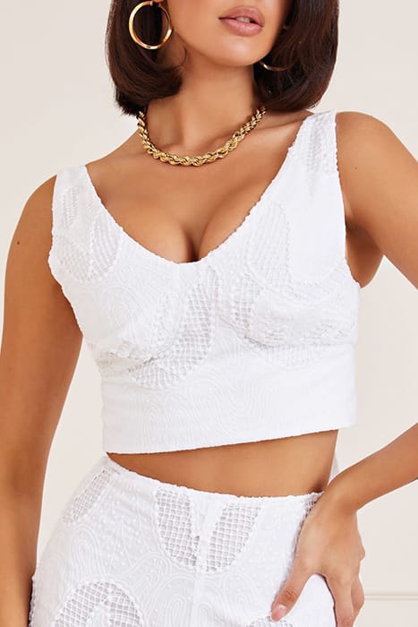 MARCIANO BY GUESS DEONNA TOP TRUE WHITE 10