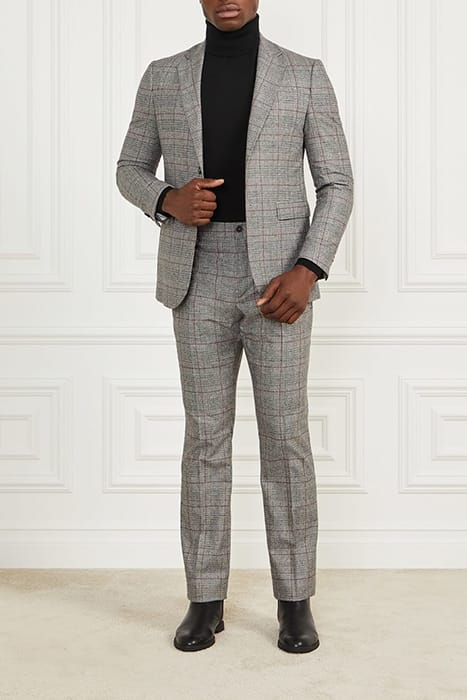 MARCIANO BY GUESS SEAN NOTCH BLAZER BLACK/WHITE/RED CHECK 5