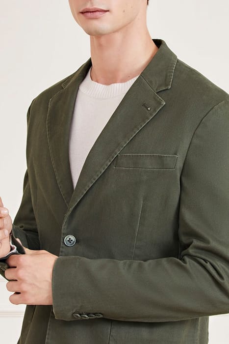MARCIANO BY GUESS GRANT PATCH PKTS MOSSY BLAZER GREEN 5