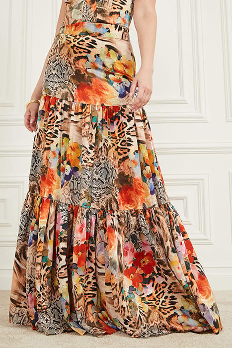 MARCIANO BY GUESS BLOSSOM SKIRT WILD FLOWER FALL PRINT 4