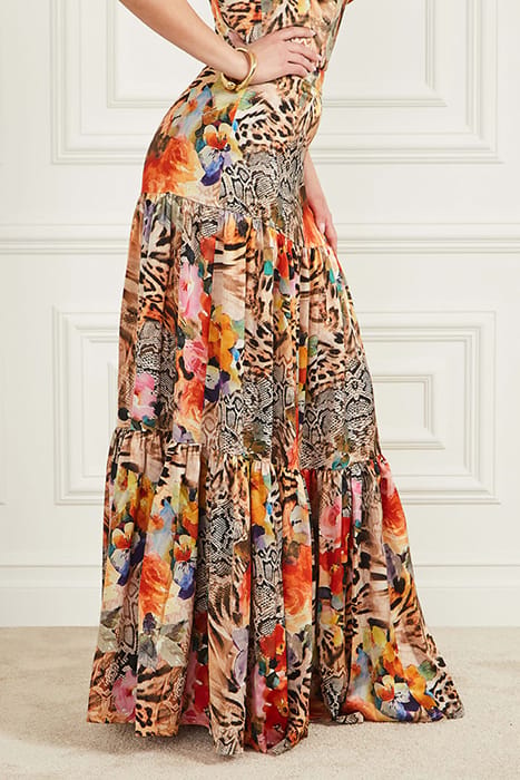 MARCIANO BY GUESS BLOSSOM SKIRT WILD FLOWER FALL PRINT 5