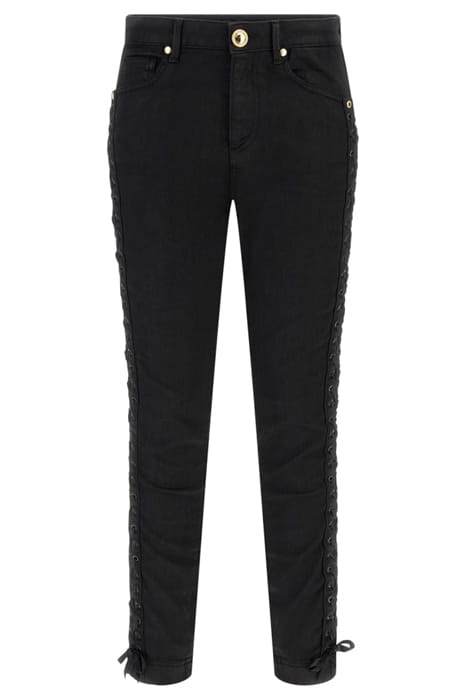 MARCIANO BY GUESS EVELYN DENIM BLACK SKINNY COATED 4