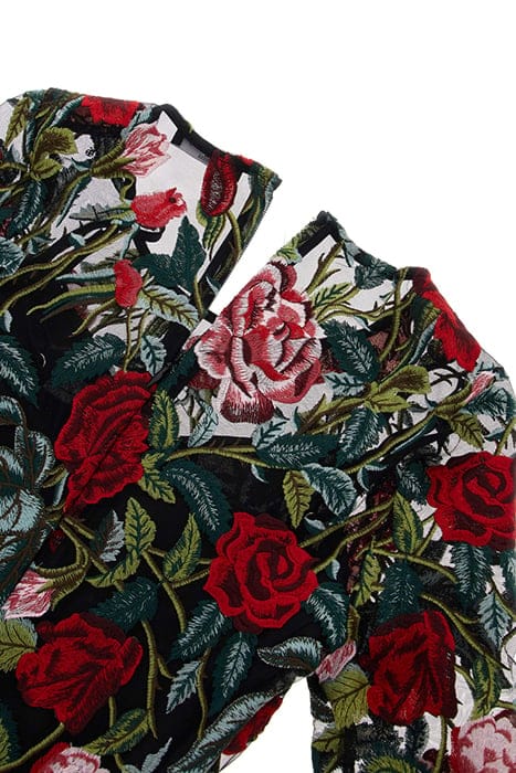 MARCIANO BY GUESS ROSA DRESS BLACK FLORAL MULTI 8