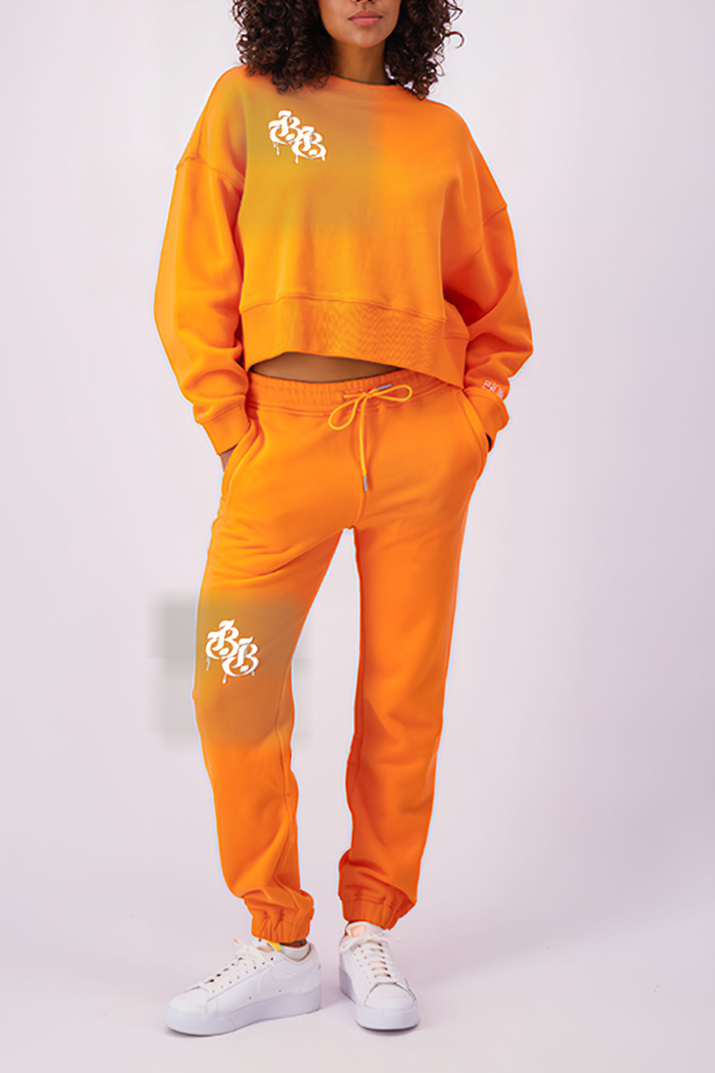 DRIPPING CREWNECK SWEATER ORANGE 3