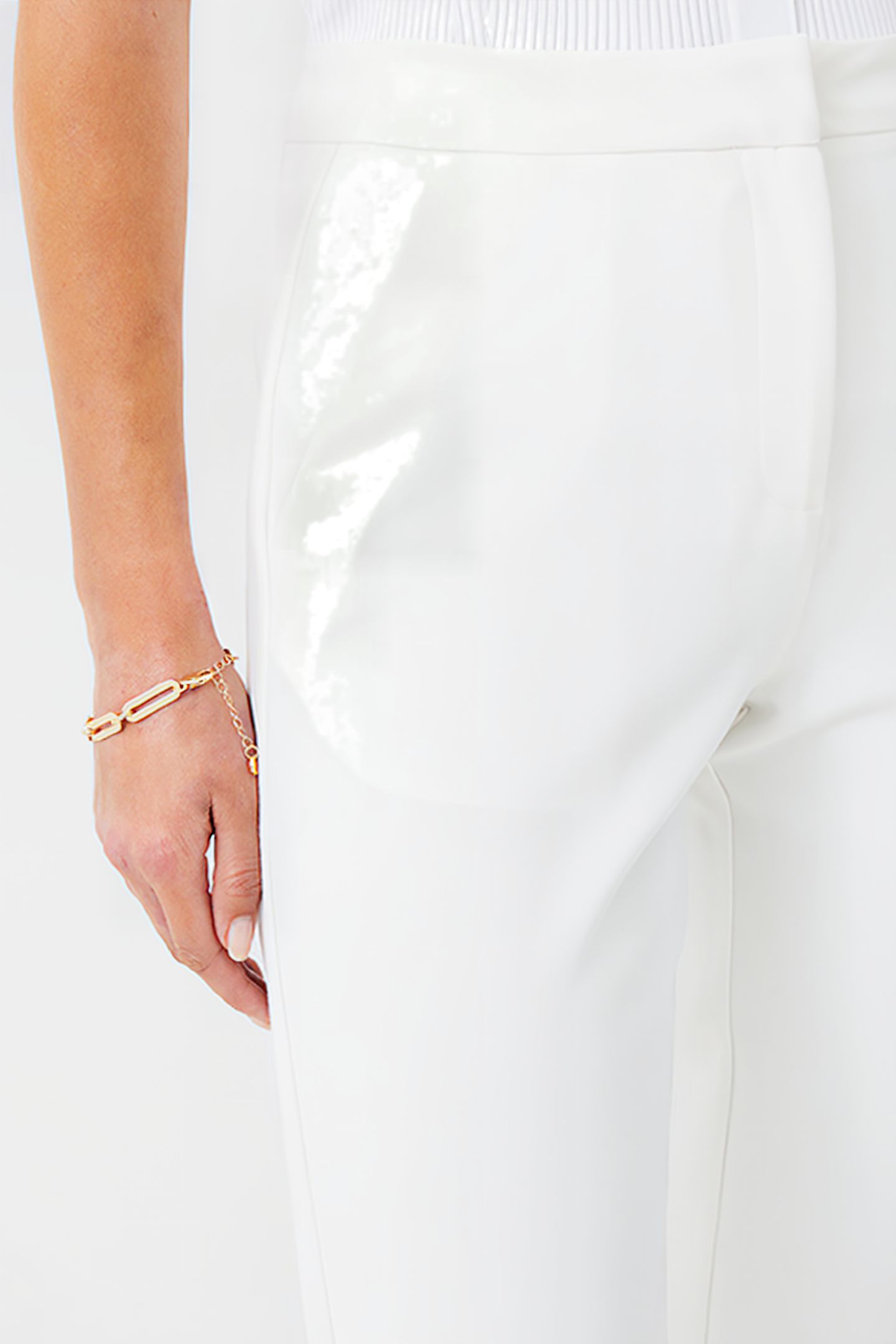 TAILORED TAPERED ANKLE TROUSER SUMMER WHITE 4