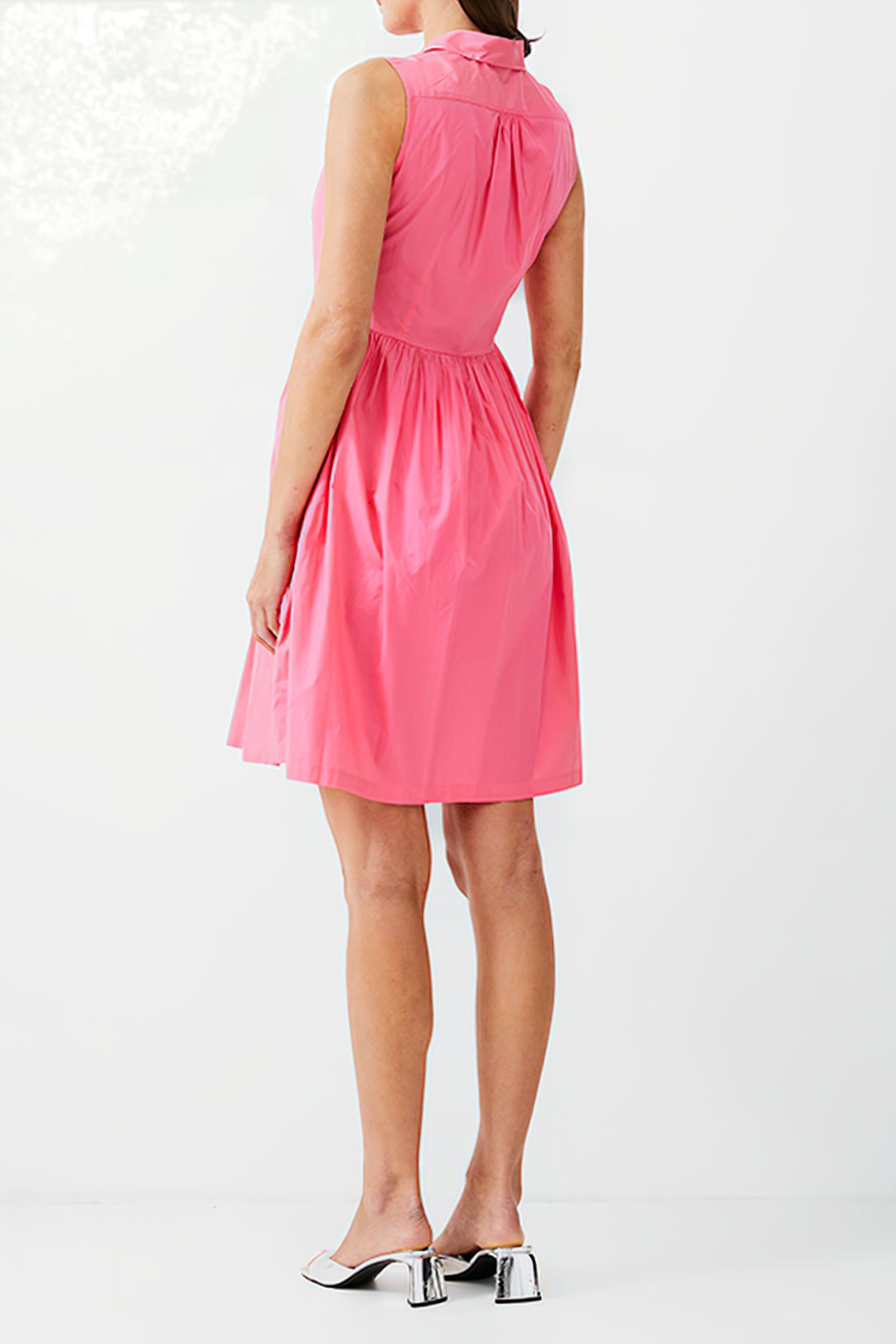 SLEEVELESS SMOCK DRESS KNEE CAMELLIA 3