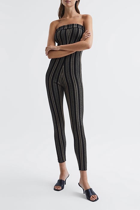 PARIS KNITTED JUMPSUIT — BLACK GOLD 4