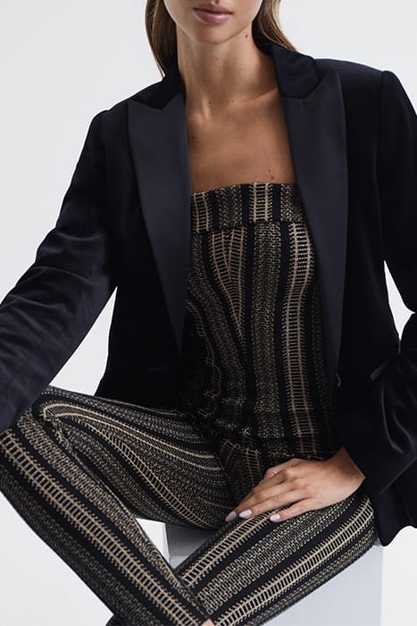 PARIS KNITTED JUMPSUIT — BLACK GOLD 6