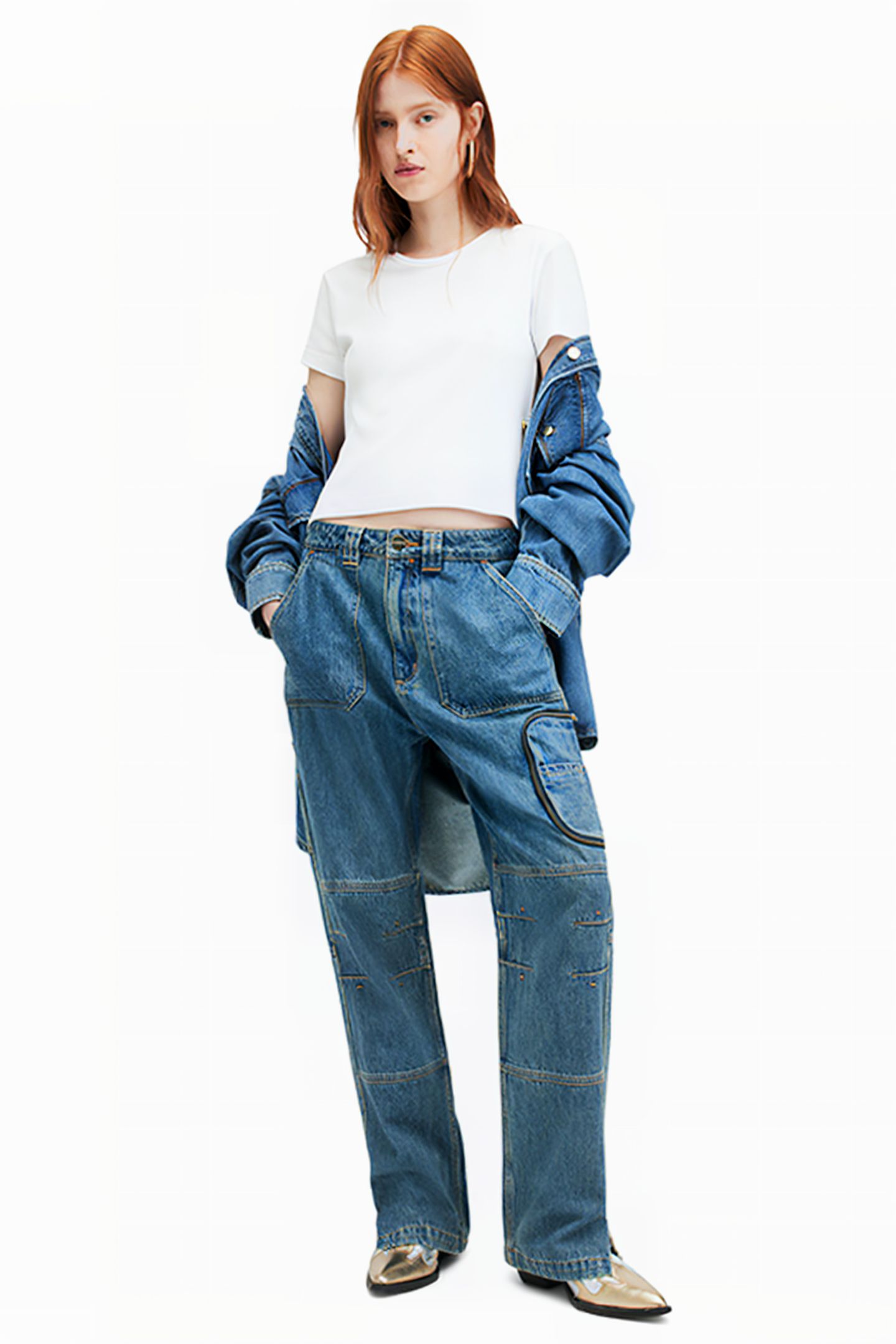 FLORENCE CARGO TROUS VINTAGE INDIGO 2