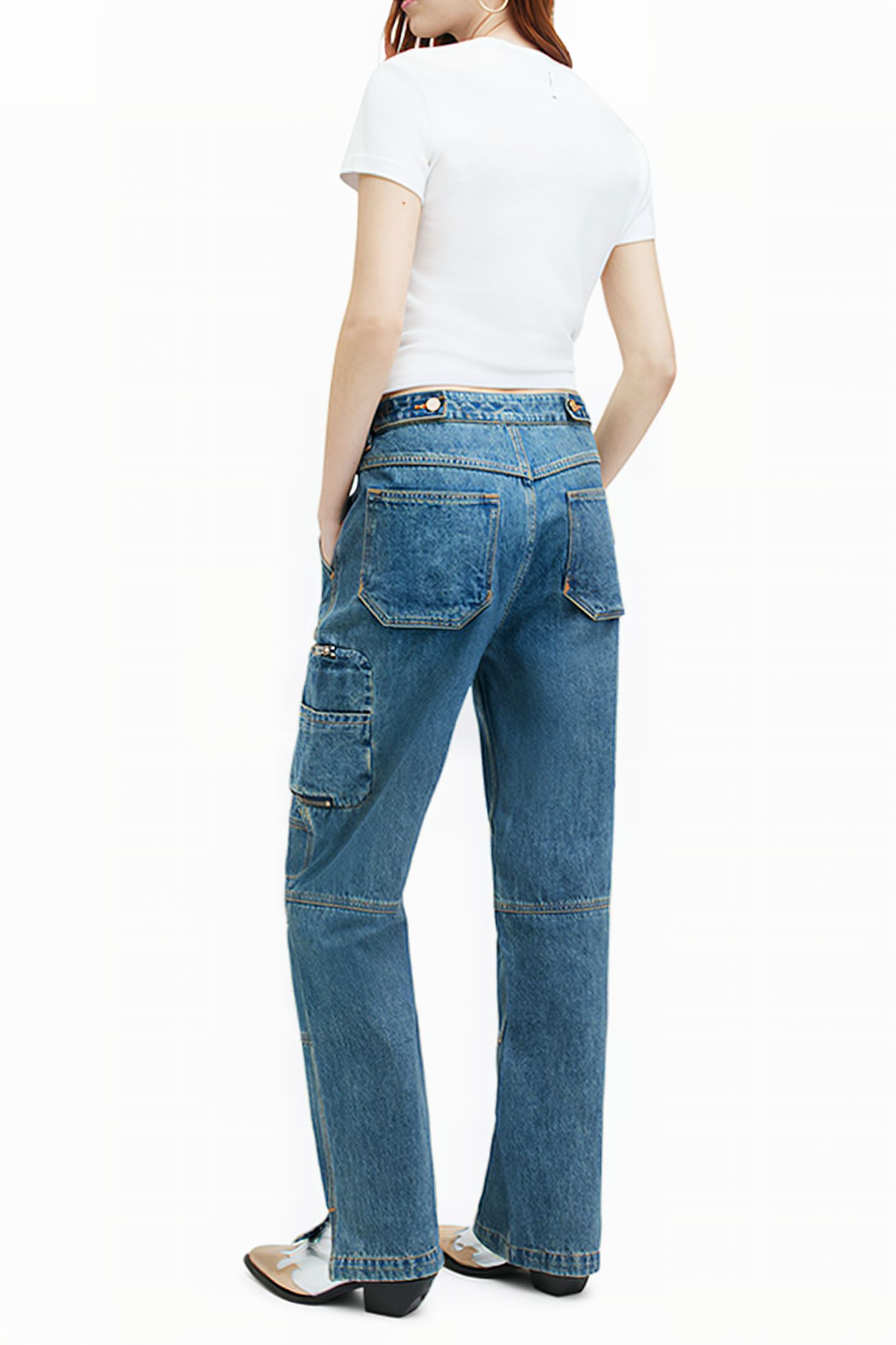 FLORENCE CARGO TROUS VINTAGE INDIGO 3