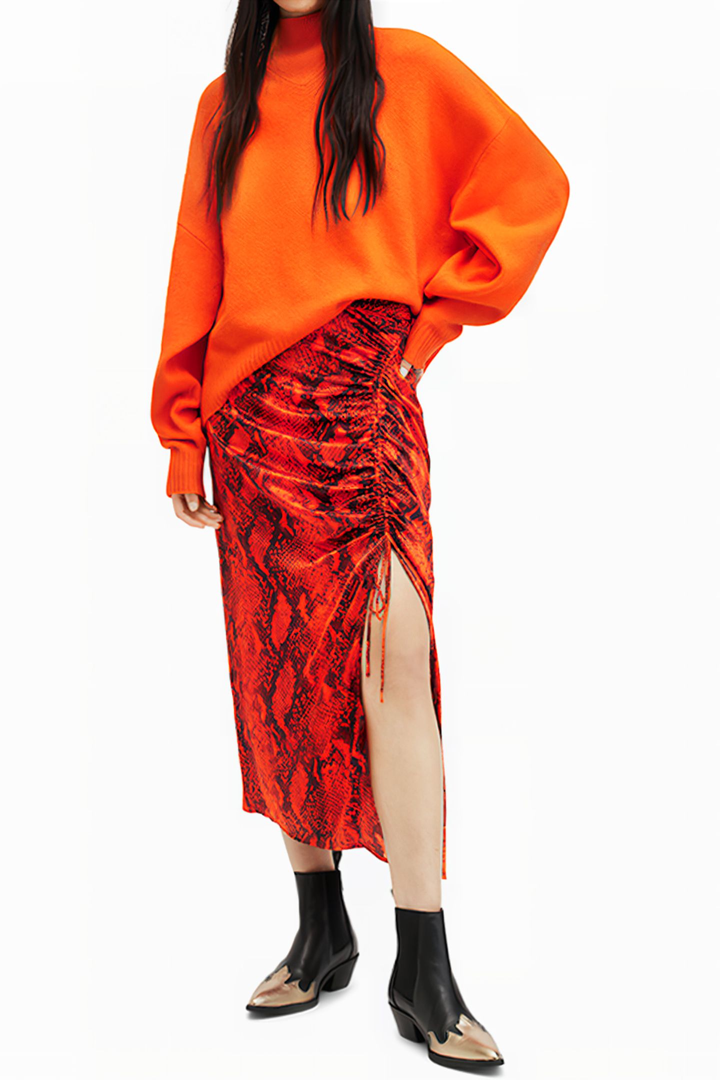 CARLA TAHOE SKIRT ZESTY ORANGE 1