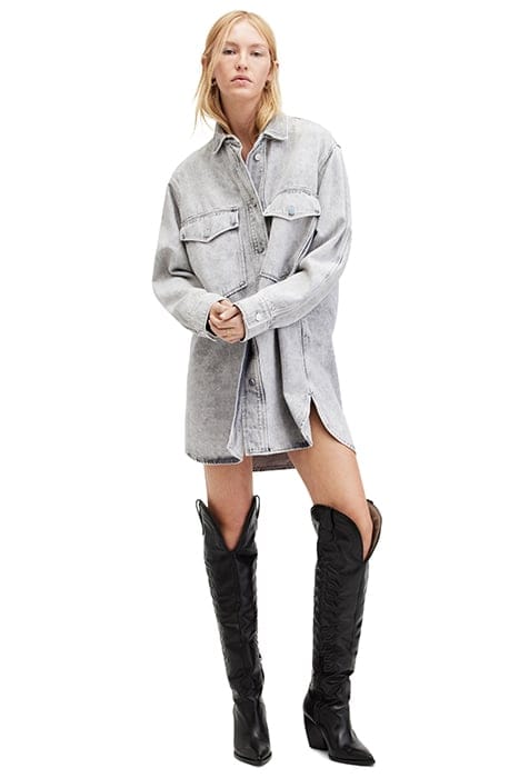 LILY SHACKET DRESS SNOW GREY 3