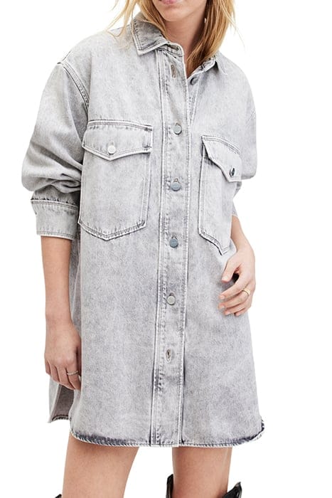 LILY SHACKET DRESS SNOW GREY 1