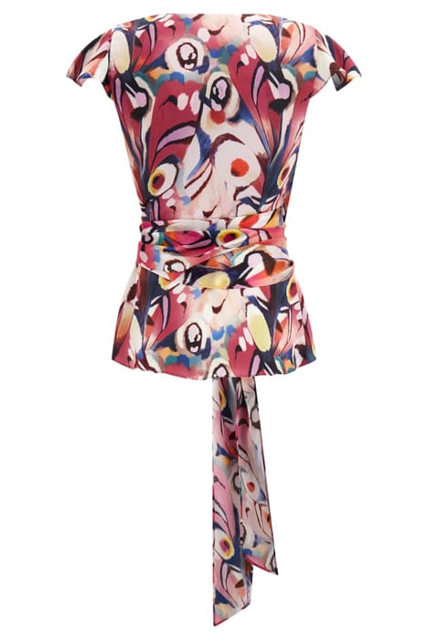 MARCIANO BY GUESS MADELYN TOP WONDERLAND BLOUSE PRINT 2