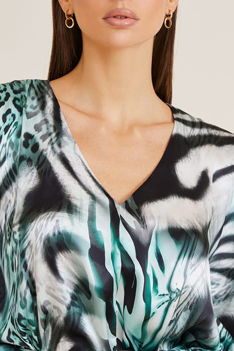 MARCIANO BY GUESS MADELYN KIMONO FELINE FEELING PRINT 6