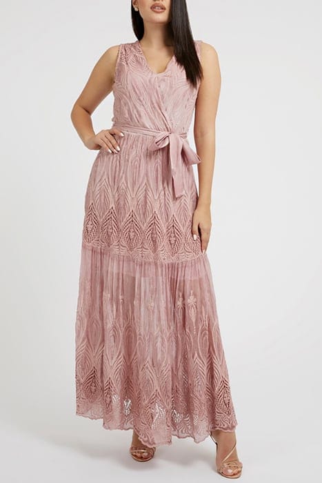 MARCIANO BY GUESS SL PAM EMBRO LONG DR VINTAGE BLUSH MULTI 1