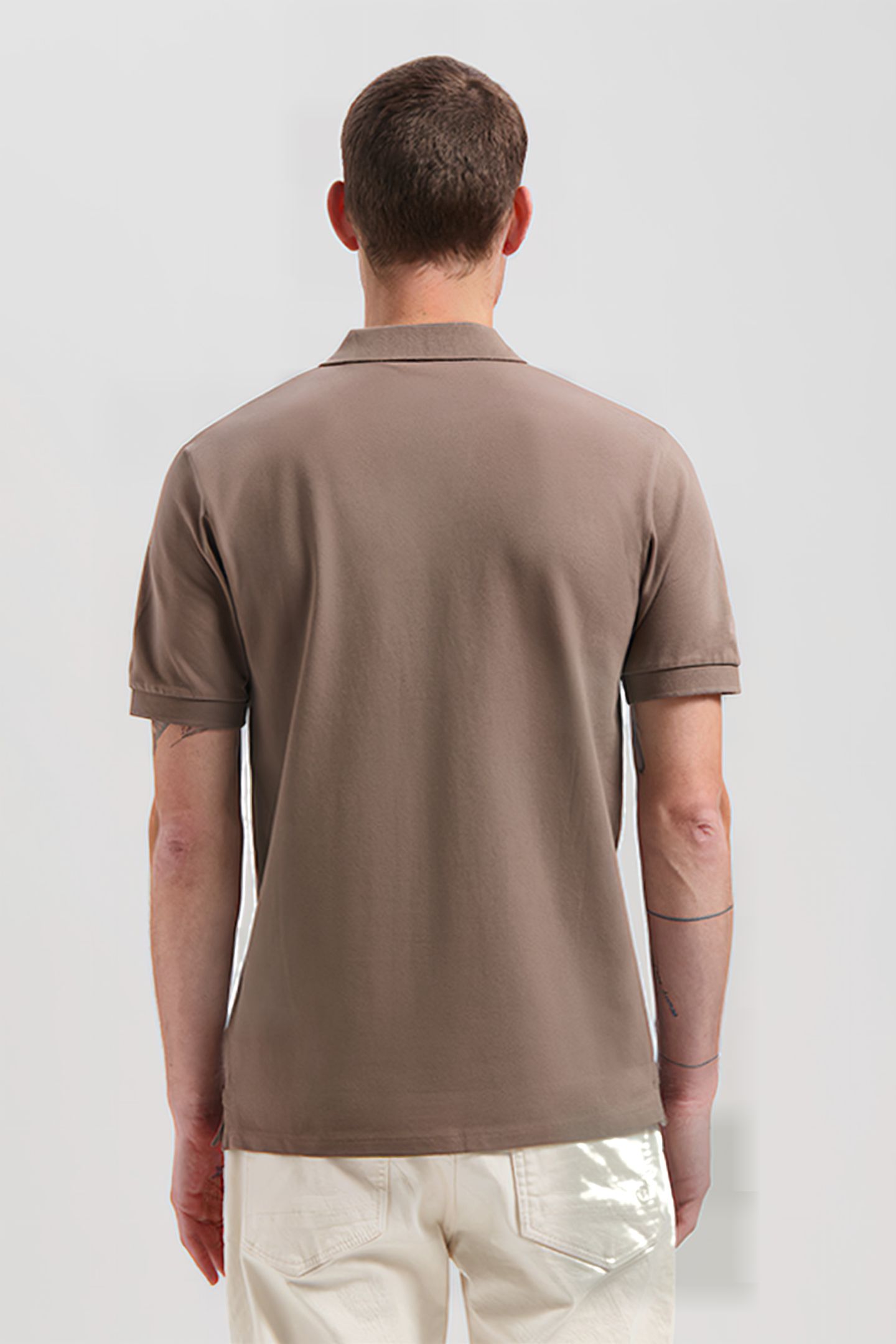 DS_BOWIE V-NECK POLO TIMBER WOLF 2