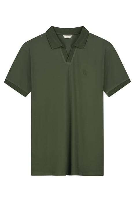 DS-BOWIE V-NECK POLO DARK ARMY 3