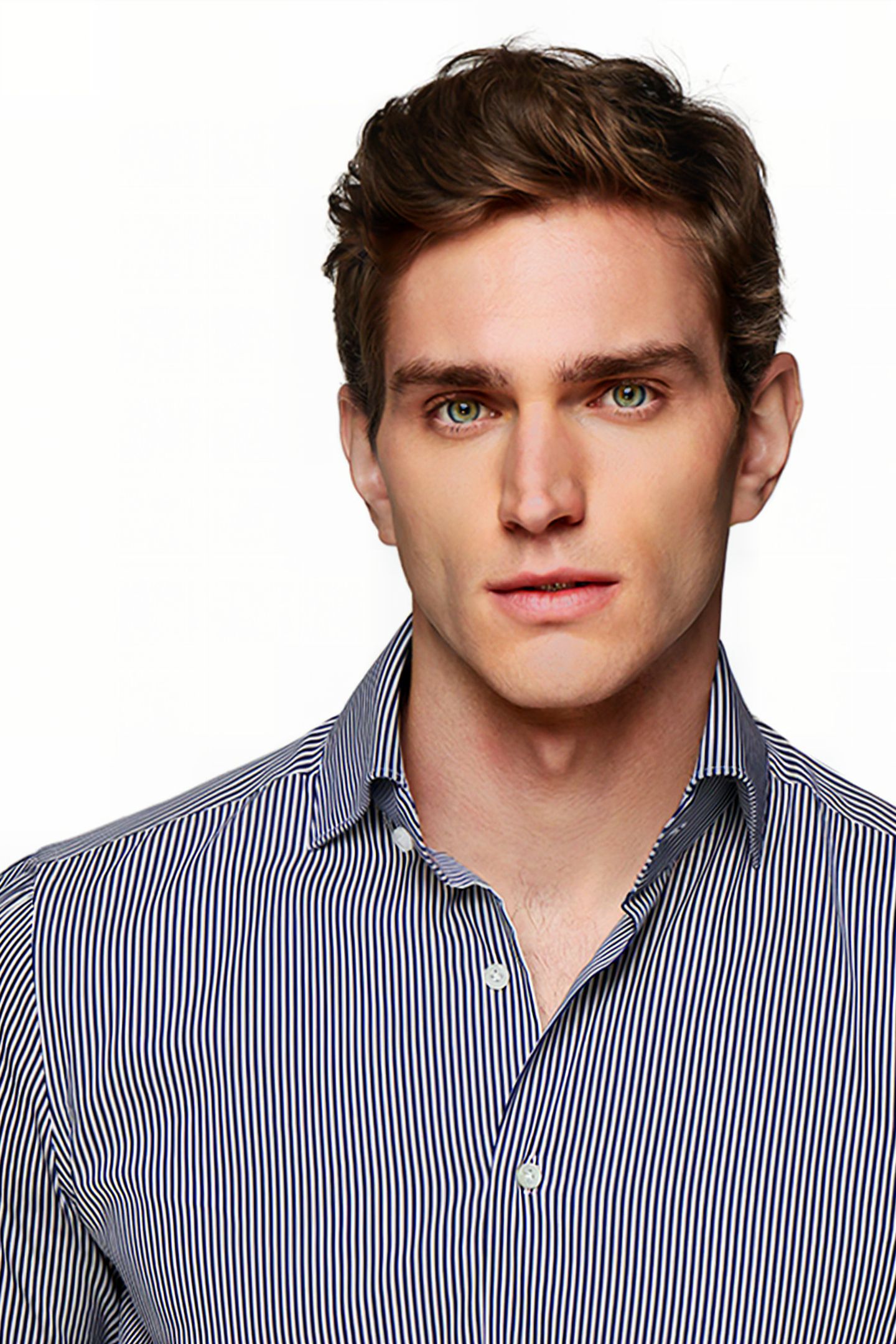 LUXURY STRETCH STRIPE NAVY 6