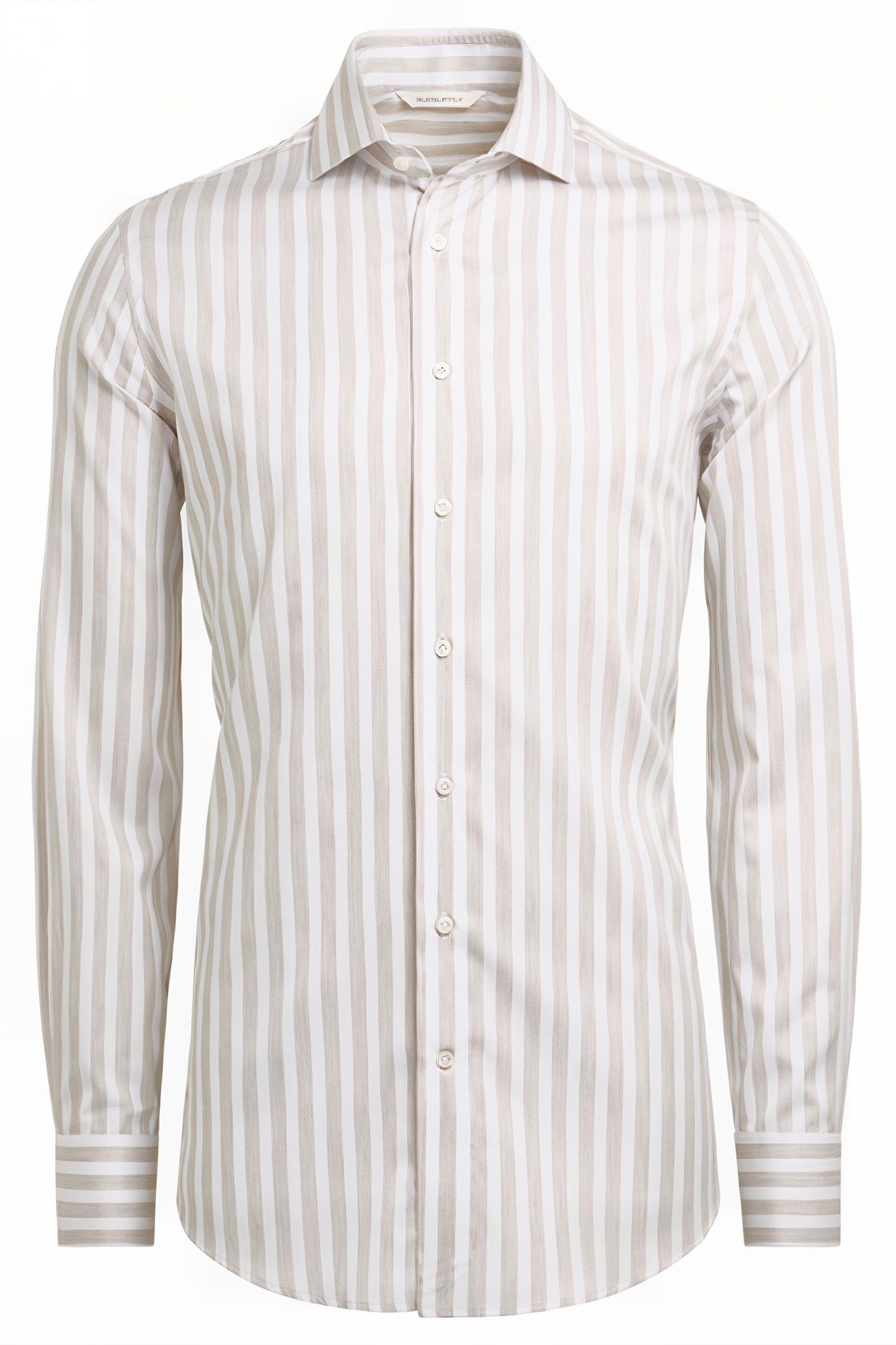 SAND STRIPE COTTON TENCEL LIGHT BROWN 4