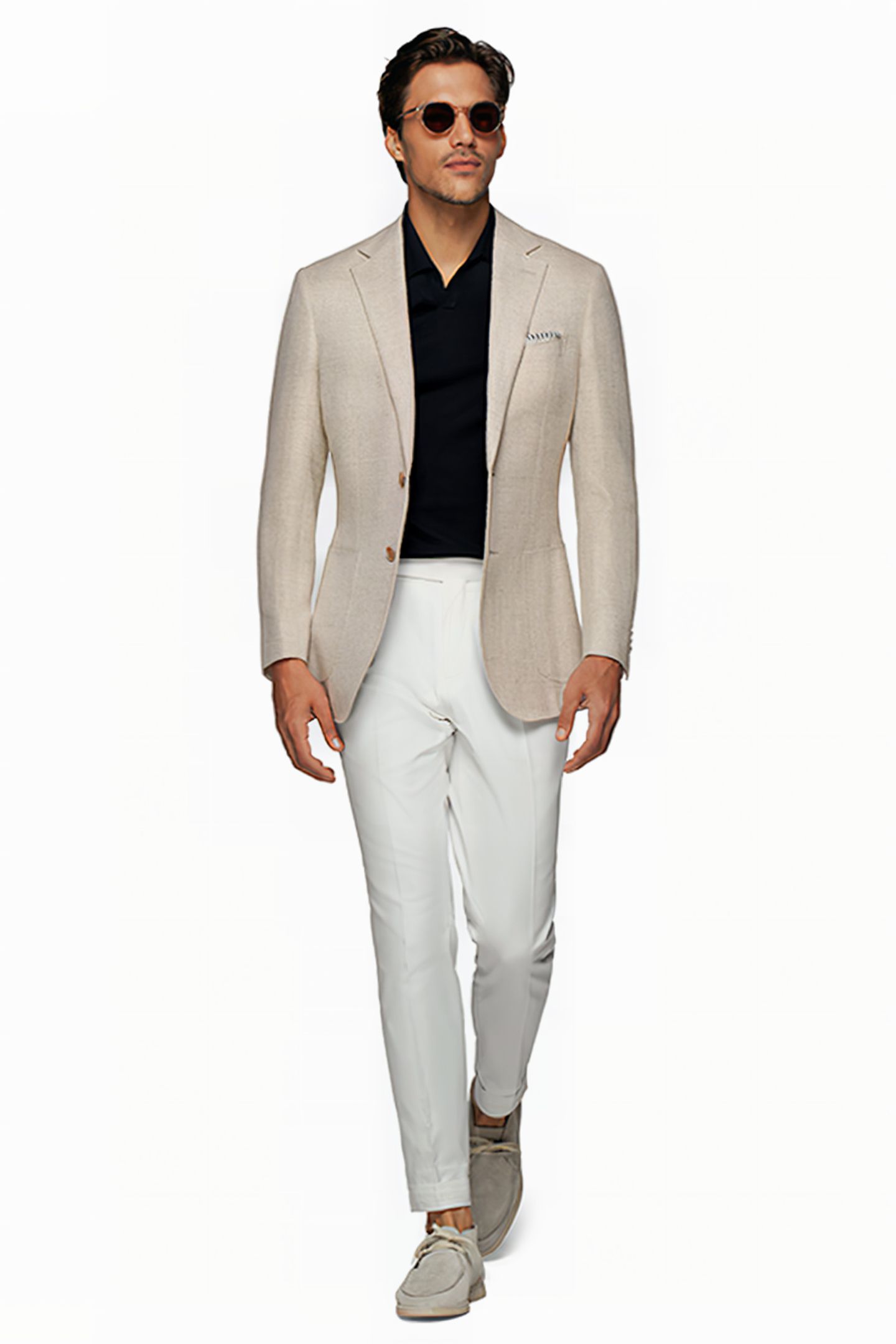 JACKET-L.BROWN-HERRINGBONE LIGHT BROWN 3