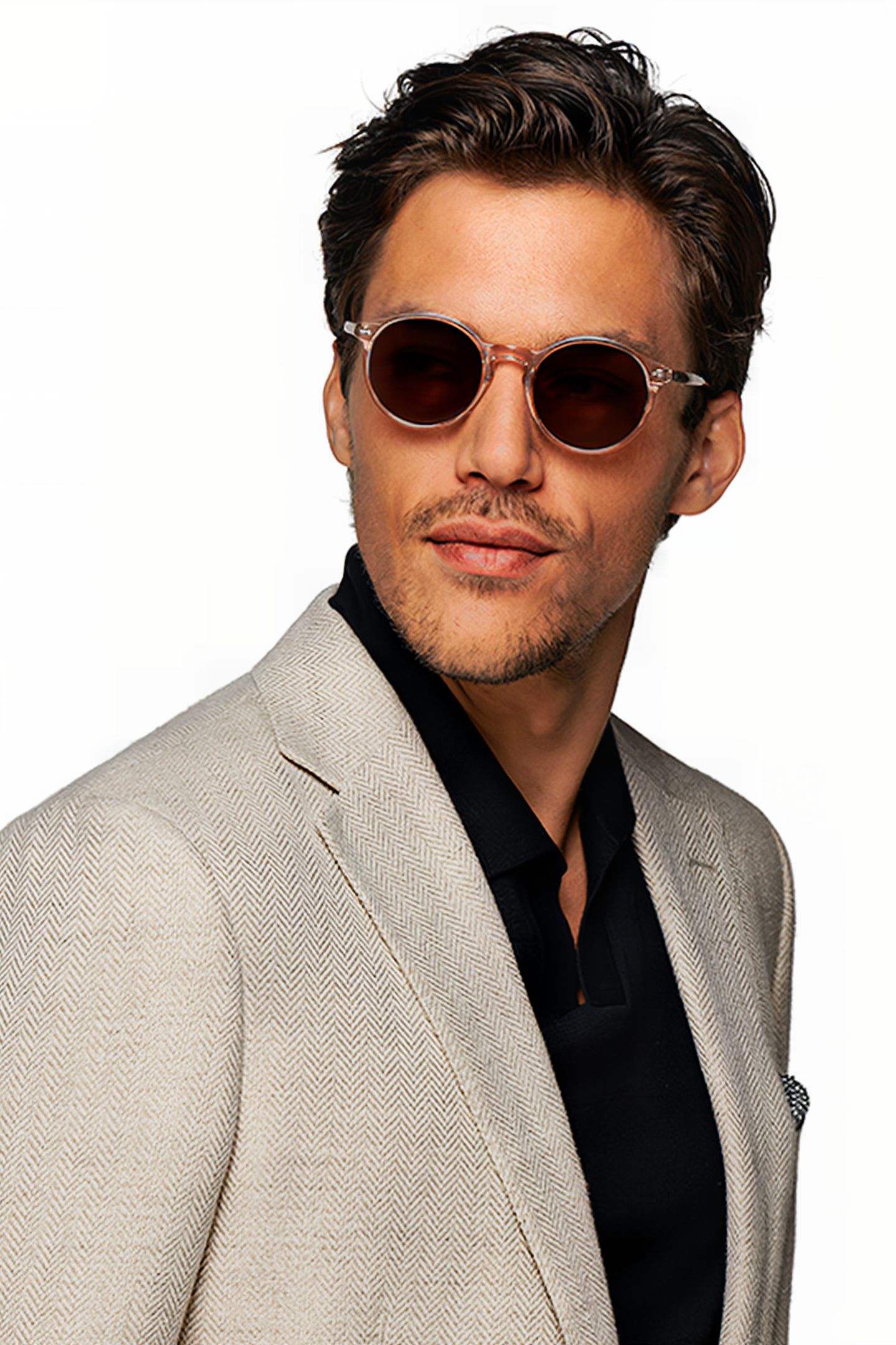 JACKET-L.BROWN-HERRINGBONE LIGHT BROWN 6