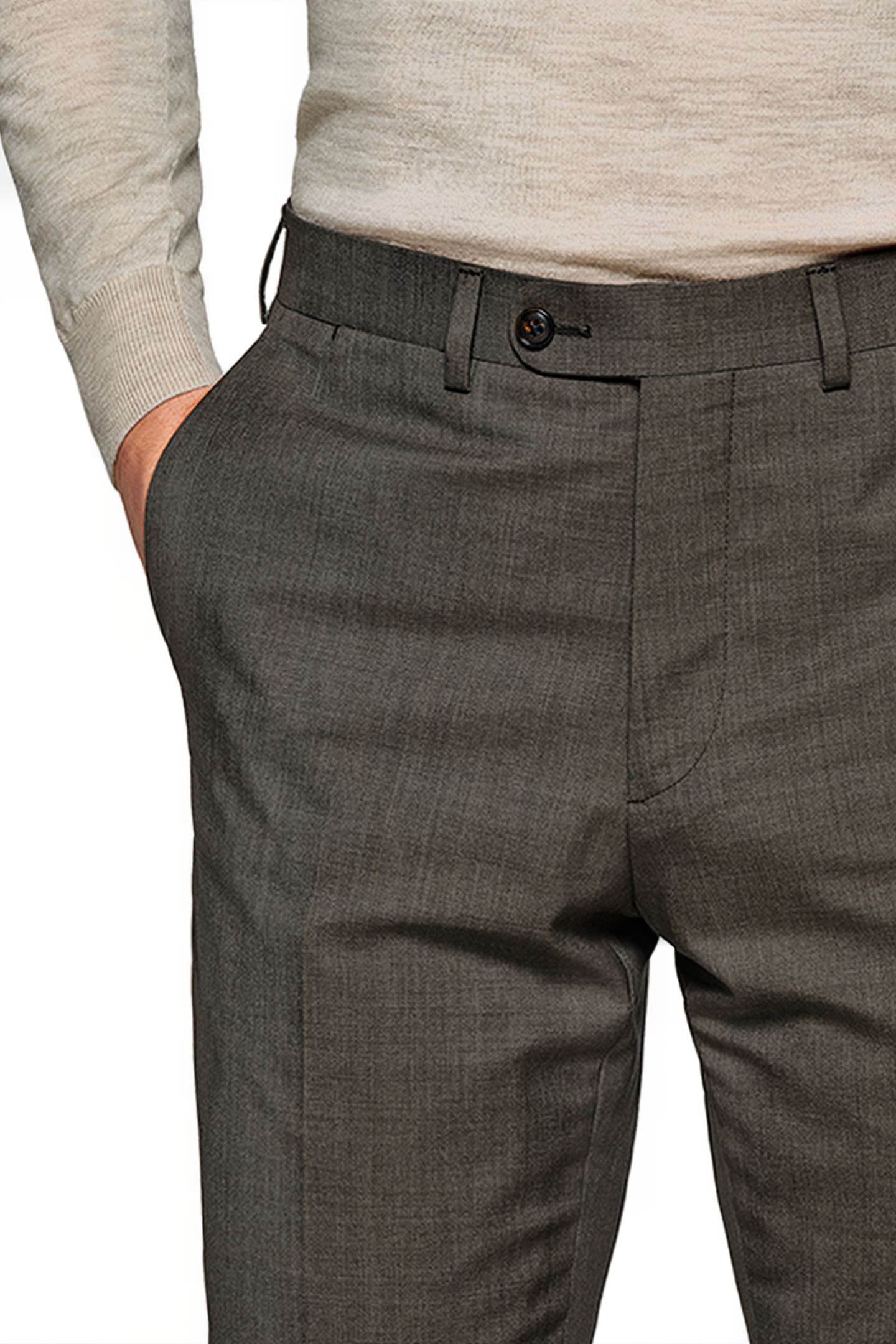 SUIT-TAUPE MID BROWN 9