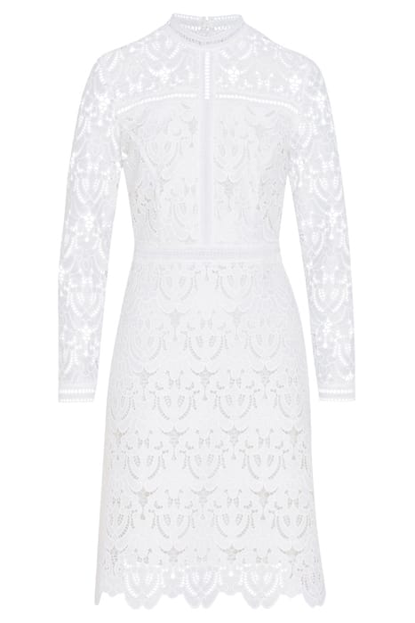 MONA MINI LENGTH LACE DRESS SNOW WHITE 3