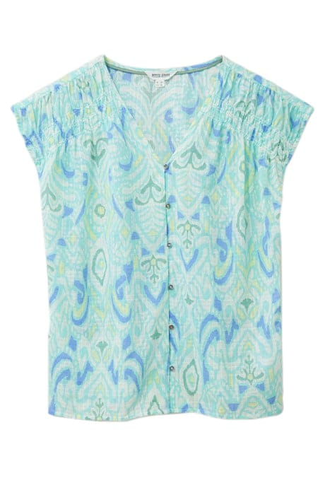 RAE  COTTON VEST IVORY PRINTED 4