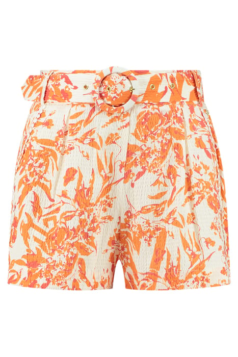 RACHEL STRUCTURE SHORTS SUN ORANGE/CREAM 1