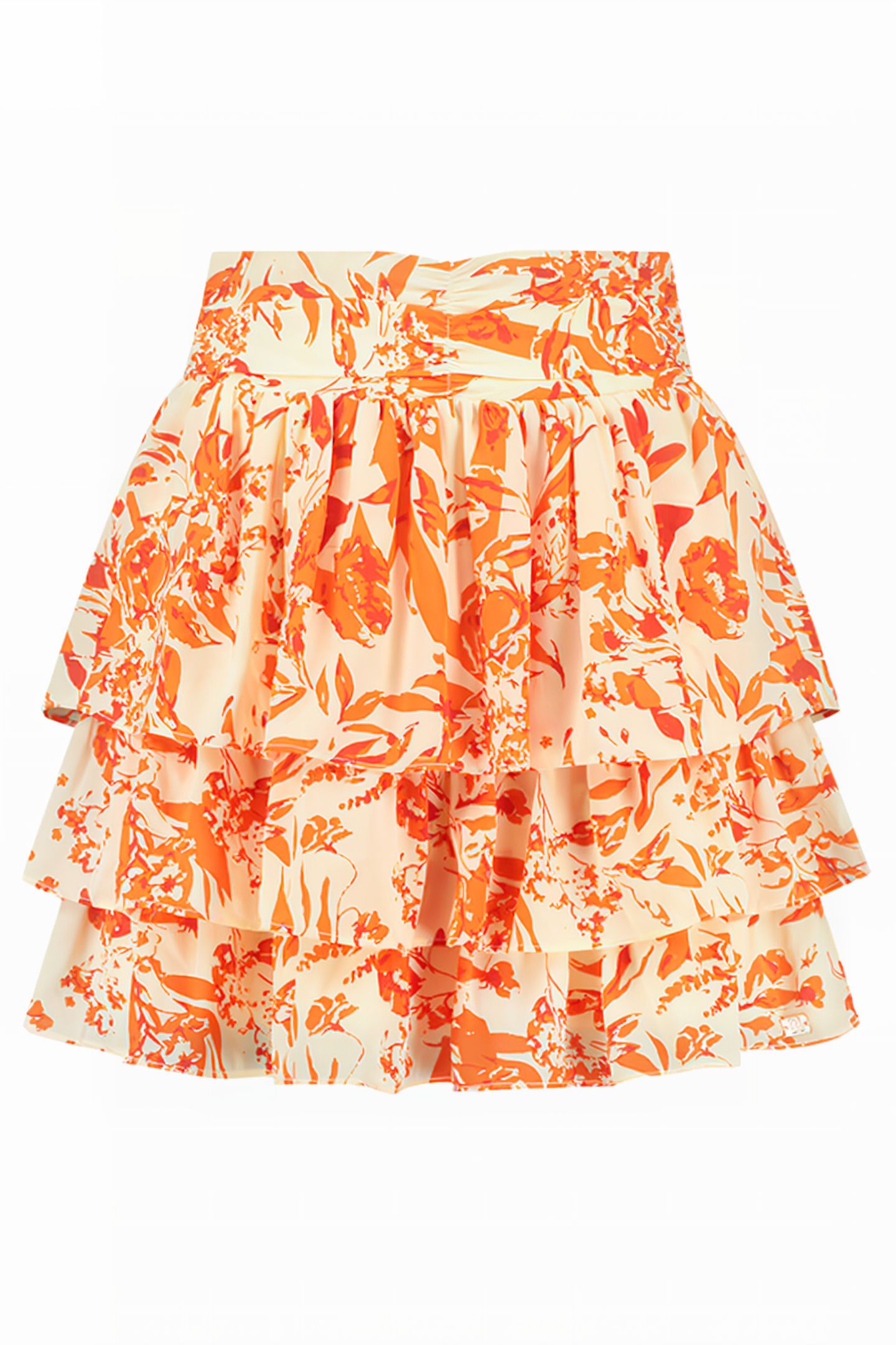 RACHEL SKIRT SUN ORANGE/CREAM 1