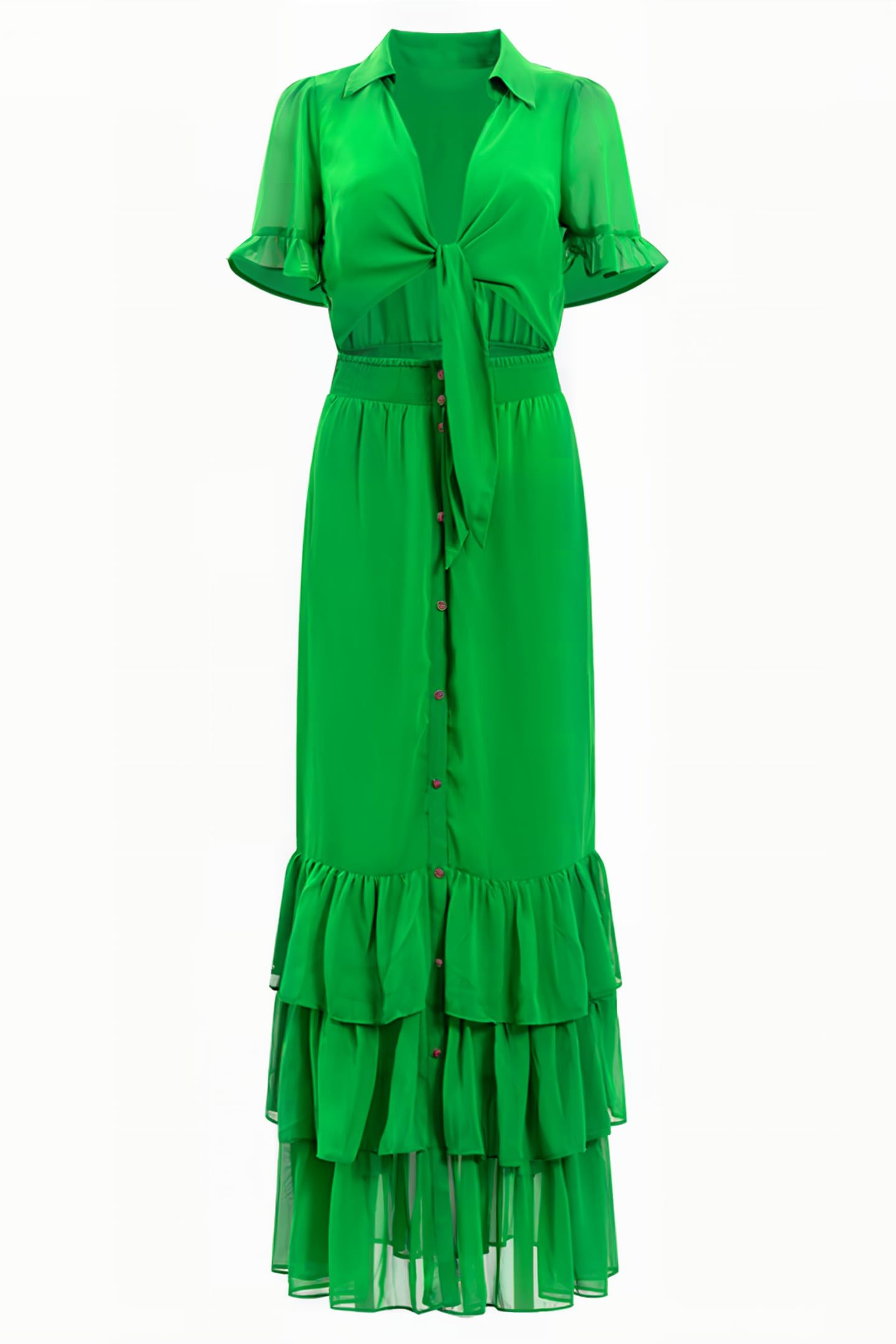 REX MAXI DRESS FERN GREEN 1