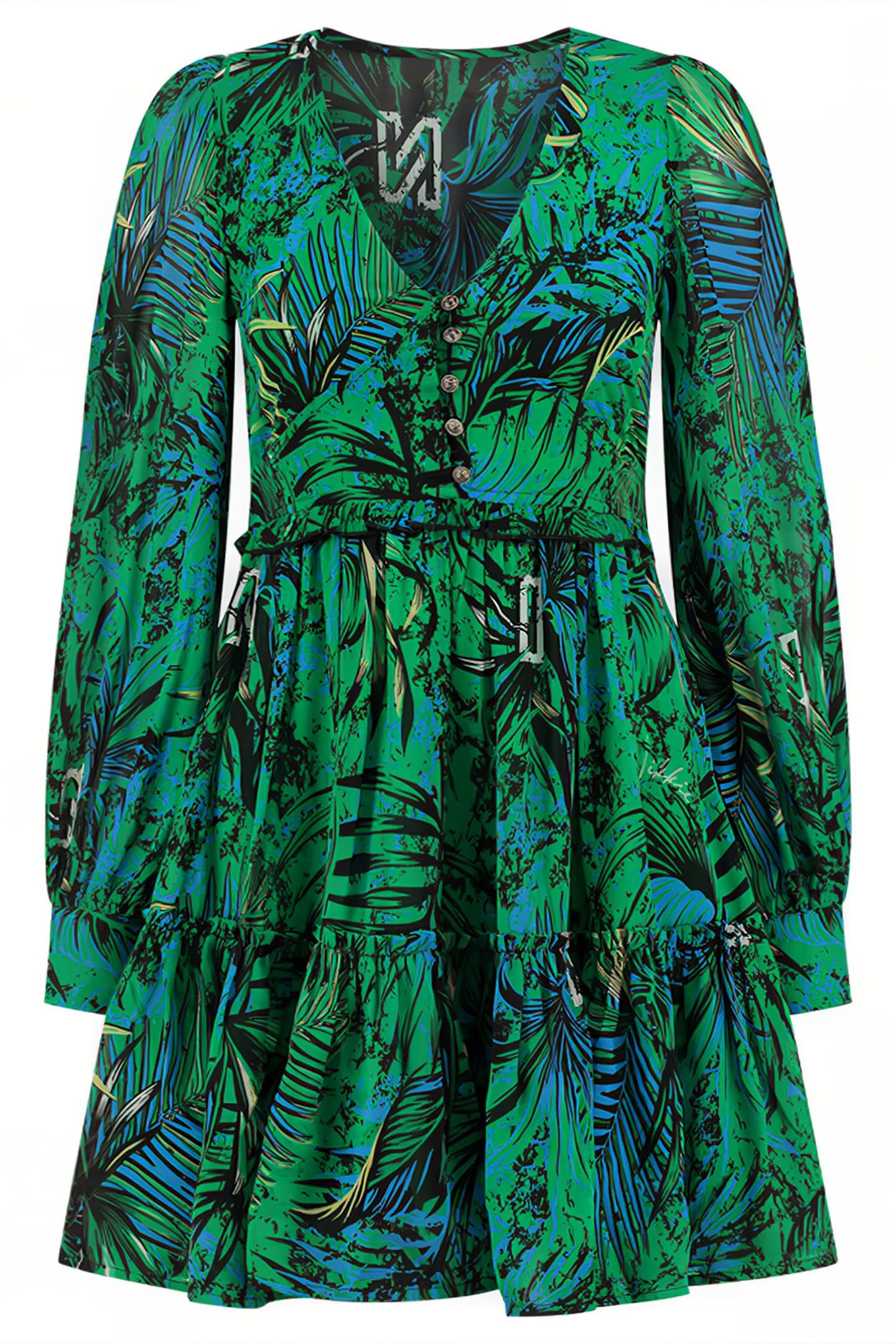 REX DRESS FERN GREEN/DRESDEN BLUE 1