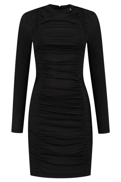 SHOULDER HOLE DRESS BLACK 1