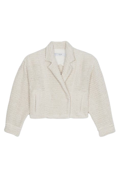 STINSON CROPPED JACKET IN ECRU 3