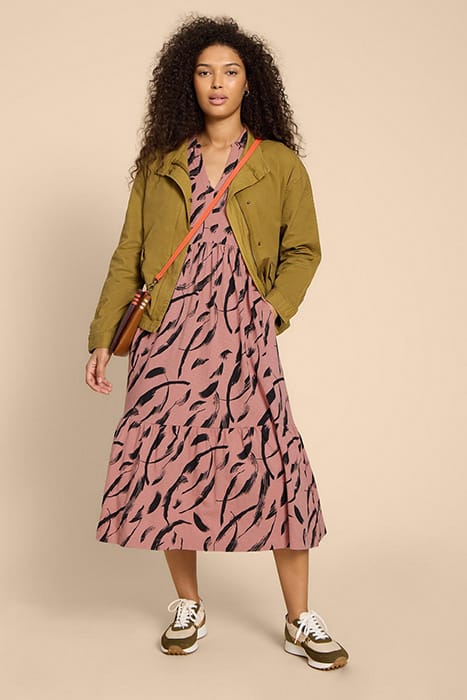 KARINA JERSEY SHIRT DRE PINK PRINTED 3