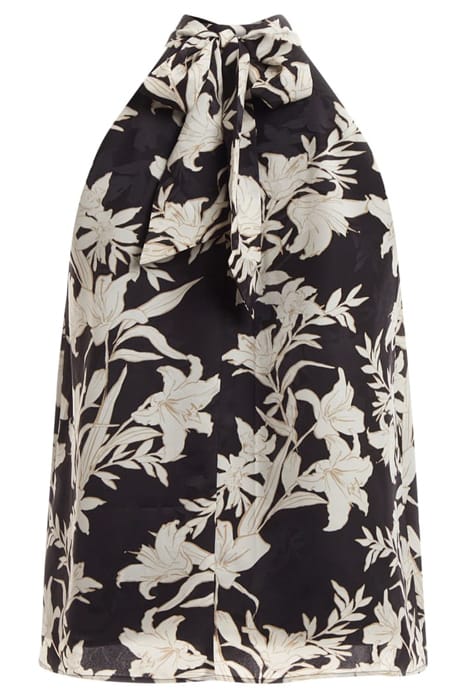 MARCIANO BY GUESS SUNBURST TOP BLACK PRINT 5