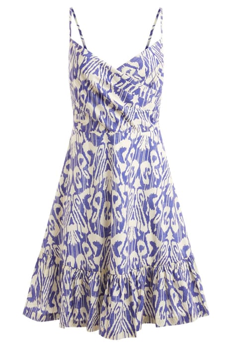 MARCIANO BY GUESS CATHAL POPLIN DRESS SUBSTANCE BLUE PRINT 3