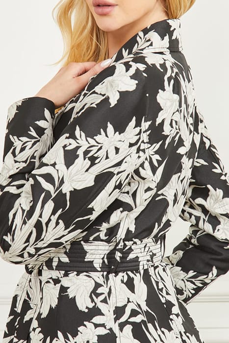 MARCIANO BY GUESS SUNBURST TRENCH BLACK PRINT 9