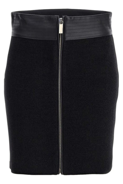MARCIANO BY GUESS GIO ZIPPED SKIRT JET BLACK 4