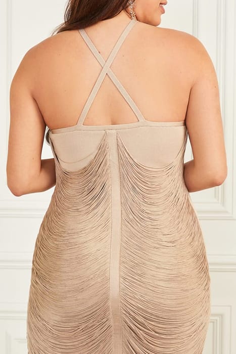 MARCIANO BY GUESS ANALISE BANDAGE DRESS FAWN TAUPE 9