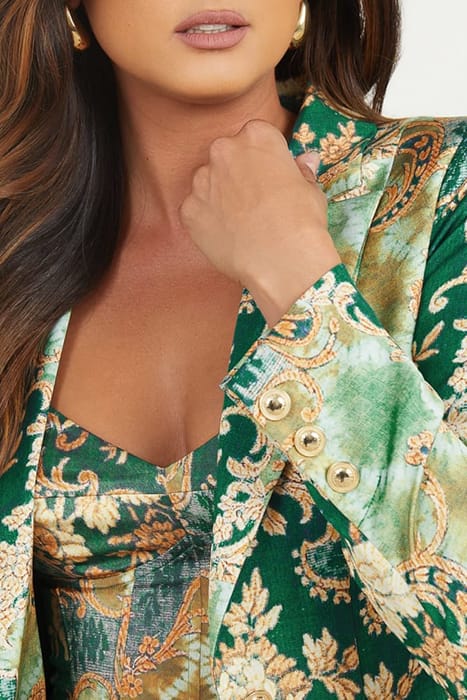 MARCIANO BY GUESS GLORIA BLAZER HEIRLOOM PRINT 10
