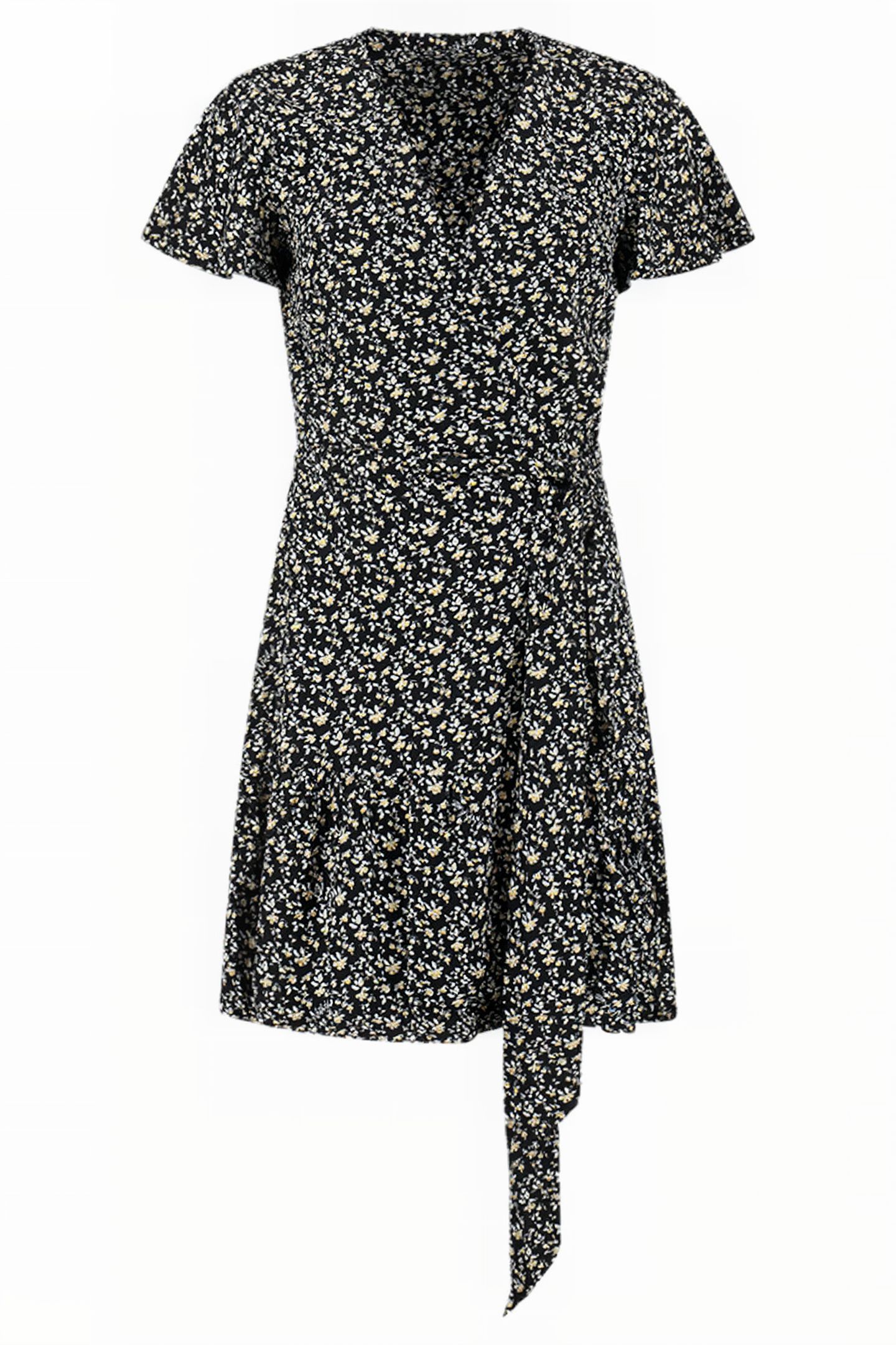 REESE DRESS SHORT SLEEVE MULTI BLACK 1
