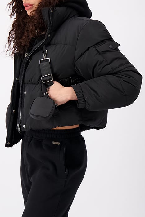 CROPPED BELT JACKET BLACK 5