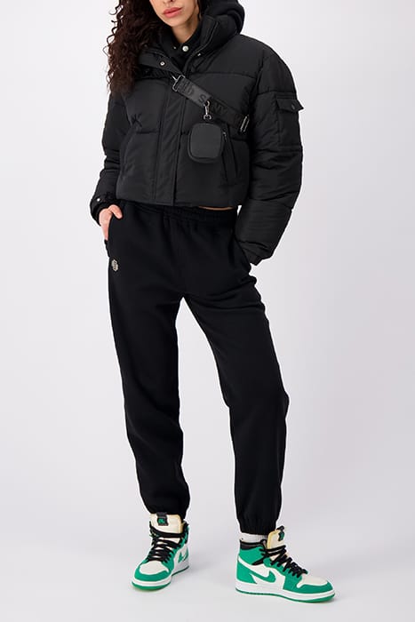 CROPPED BELT JACKET BLACK 2
