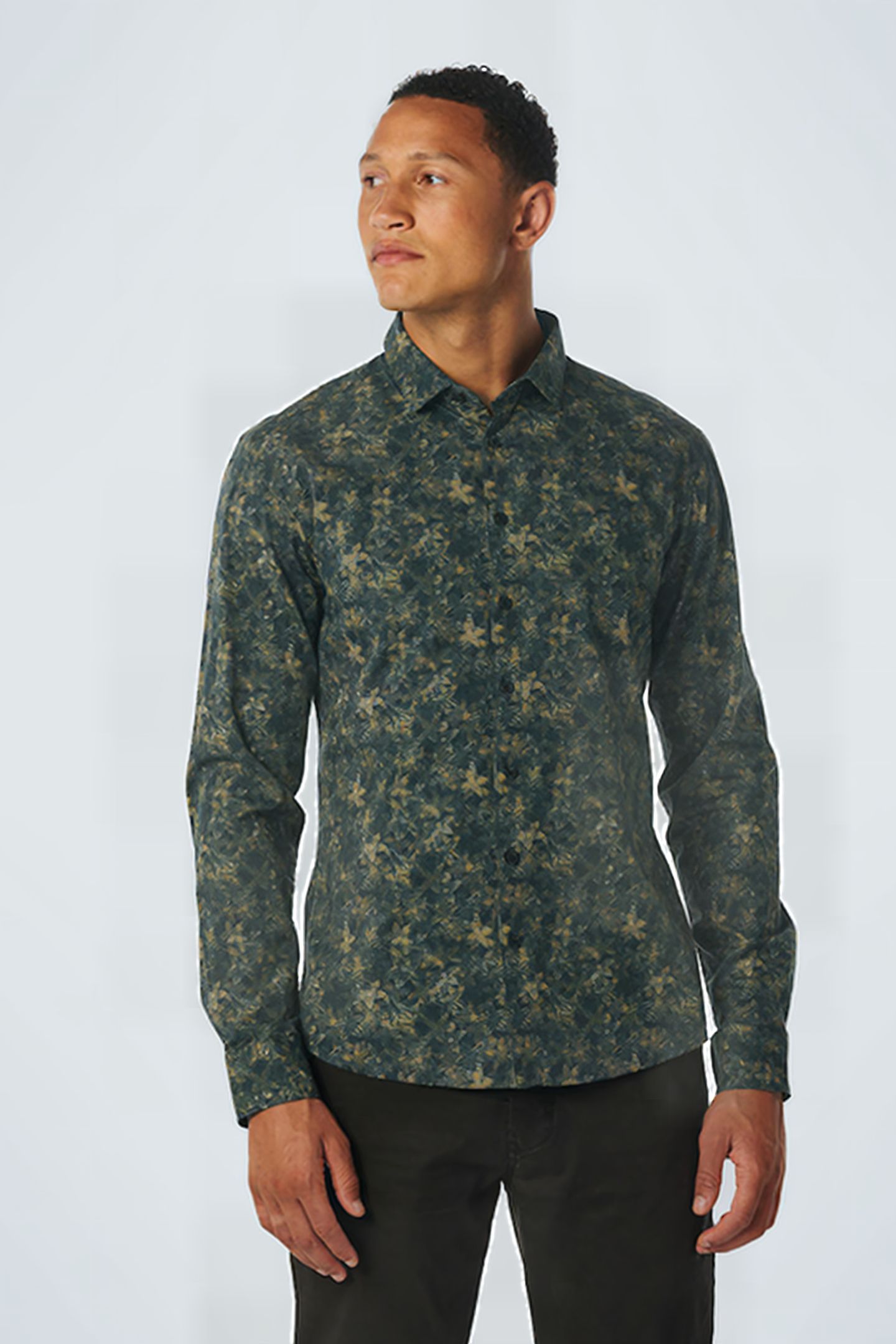 SHIRT STRETCH ALLOVER PRINTED OCEAN 1