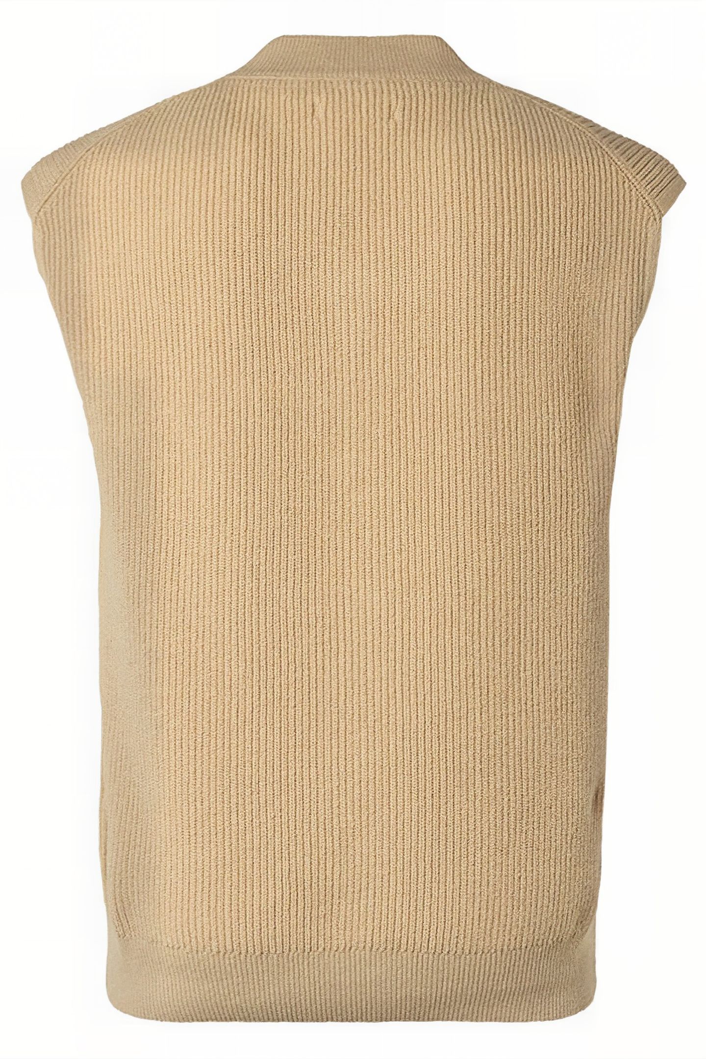 SPENCER V-NECK RELIEF RIB JACQUARD WITH WOOL STONE 5