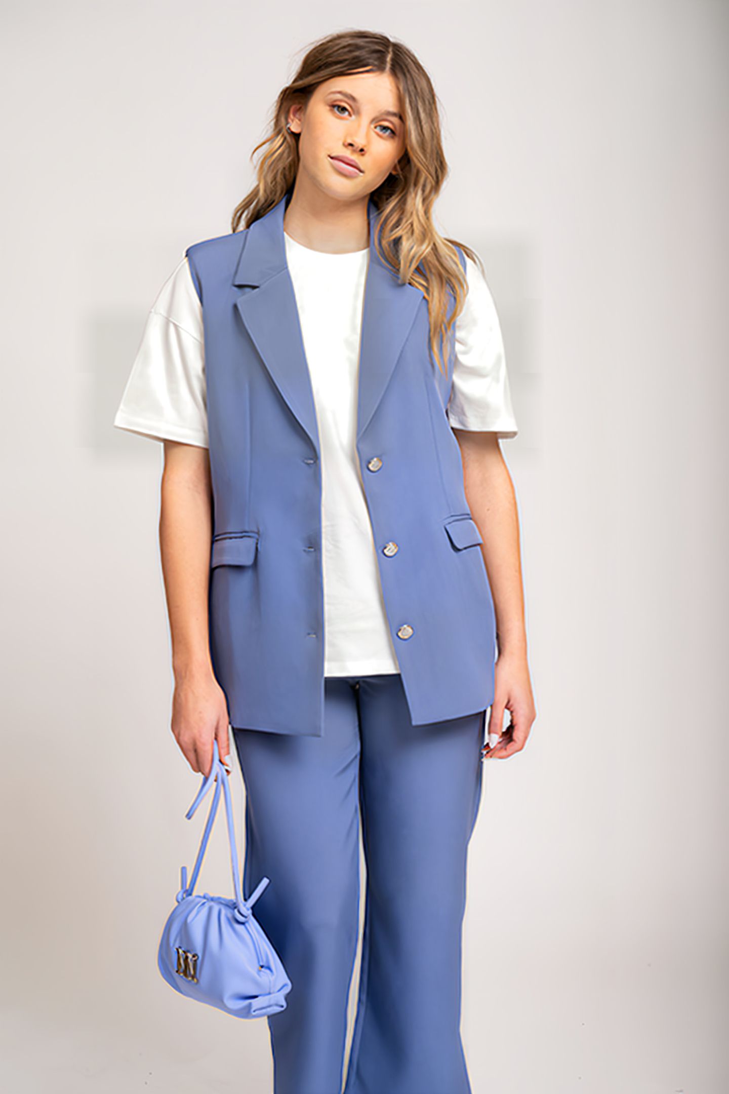 KAYLEE BLAZER MORNING BLUE 1